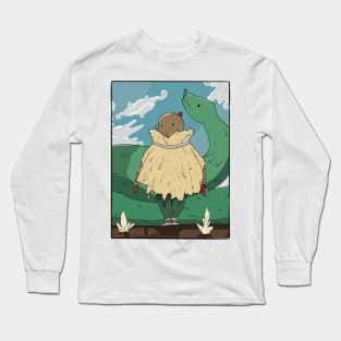 Wood Monk and the Snake Long Sleeve T-Shirt